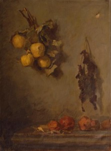 "Южные фрукты. Натюрморт" 1968 г. Х.М. 54Х74